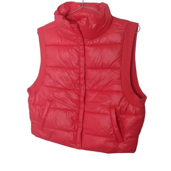 New without tags Aerie Offline Puffer Vest Red Small - Picture 4 of 14